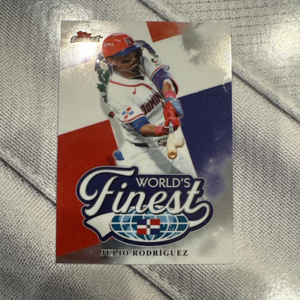 2026 Topps Finest JULIO RODRIGUEZ WBC WORLD'S Parallel #WF-15